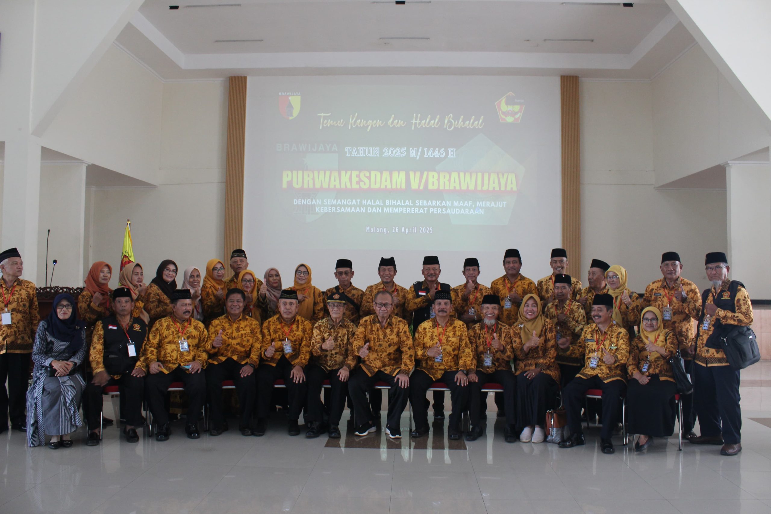 Pemilihan Ketua dan Halal Bihalal PURWAKES Kesdam V/Brawijaya : Momen Demokrasi dan Silaturahmi yang Penuh Kehangatan